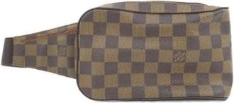 Louis Vuitton Pre-owned Belt Bags, male, Brown, Size: ONE SIZE Pre-owned Geronimos Damier Shoulder Bag