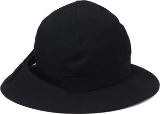 Yohji Yamamoto Gabardine vissershoed - Zwart