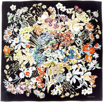 Gucci Floral Silk Scarf