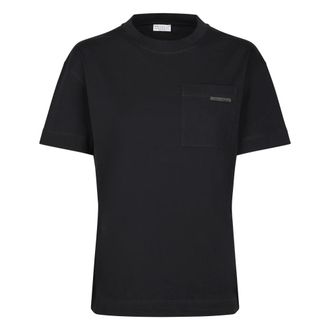 Brunello Cucinelli Brunello Cucinelli, T-Shirts, female, Black, Size: XL T-Shirt