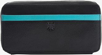 Tusk Siam Double Zip Wallet in Black /French Blue at Nordstrom