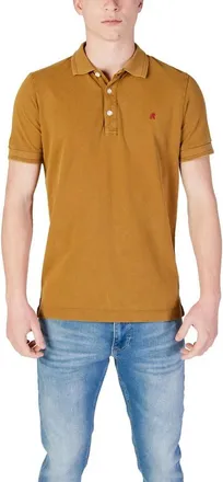 Replay Polo a Maniche Corte in Cotone - - Tops - Uomo - Marrone - S