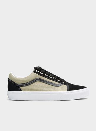 Vans Mens Old Skool black and sage sneakers Men