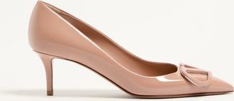 Valentino Garavani VLogo Signature Patent Leather Pumps 60Mm Woman ROSE CANNELLE 35.5