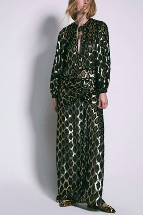 Johanna Ortiz Womens Bold Simplicity Top In Gold/black