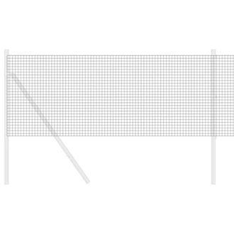 Berkfield Home Modern Welded Wire Fence Grey 0.6x100 m Steel