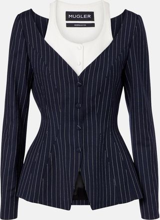 MUGLER re/edit Les Salades wool jacket