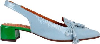 Chie Mihara Slingback Haka - Dames - Pumps - Blauw - 36 1/2 EU - Leer - Schoenen