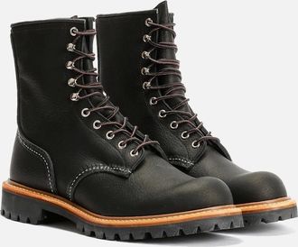 Red Wing Shoes Mens Red Wing 4501 8-Inch Logger Oil Leather Mens Black Boots - Size: UK 9.5 / eu 43.5 / us 10.5