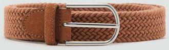 Mango Cintura elasticizzata intrecciata marrone medio - Uomo - 100 - MANGO MAN