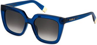 Furla SFU776V 0955 Womens Sunglasses Blue Size 53