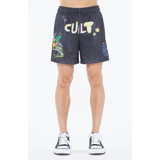 Cult of Individuality Graffiti Mesh Shorts at Nordstrom Rack, Size Xx-Large