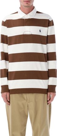 Ralph Lauren Brown Striped Polo