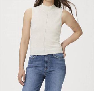 Paige Eliza Tank In Ivory Sparkle