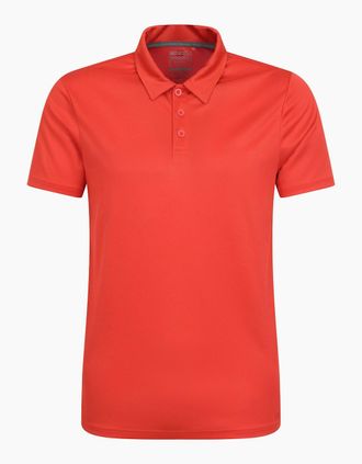Mountain Warehouse Mens Mountain Warehouse Mens Endurance IsoCool Polo Shirt - Orange - Size: 46