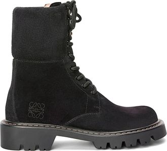 Loewe Stivale - Dames - Veterlaarzen - Zwart - 38 EU - Leer - Schoenen