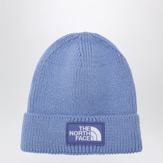 The North Face Berretto color indaco con patch logo