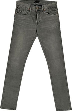 Tom Ford Slim-Fit Jeans in Grey Cotton