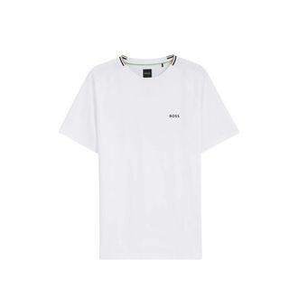 HUGO BOSS Active Moisture-wicking T-shirt With Tennis-ball Embossing