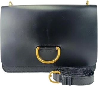 Burberry Pre-owned Cross Body Bags, female, Black, Size: ONE SIZE Pre-owned Leather Shoulder Bag