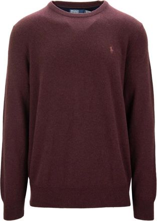 Ralph Lauren Heren Pullover Trui - Heren - Ronde hals truien - Bruin - 2XL - Wol - Truien & Vesten