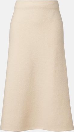 Jil Sander Gonna midi in lana