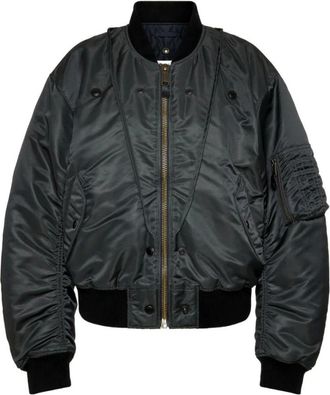 Maison Margiela Dames, Jassen, Groen, Maat: XS Nylon