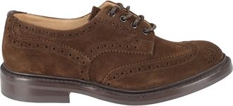 Trickers Laced Shoes, male, Brown, Size: 10 1/2 US Bourton Country Shoe