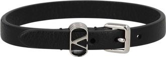 Valentino Garavani Black VLogo Signature Bracelet