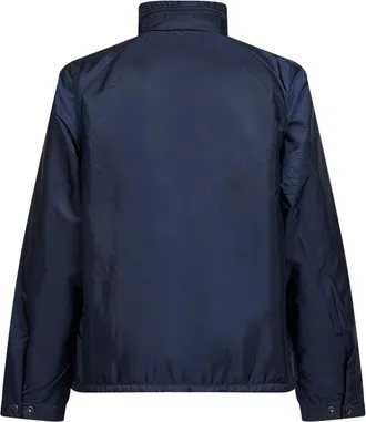 Prada Mens Blue Re-Nylon Hooded Jacket Recycled Polyamide Bomber