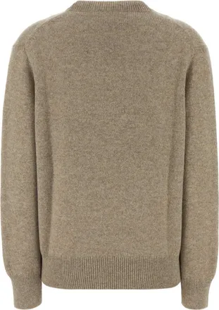 The Row Womens Cashmere Crewneck Sweater Beige
