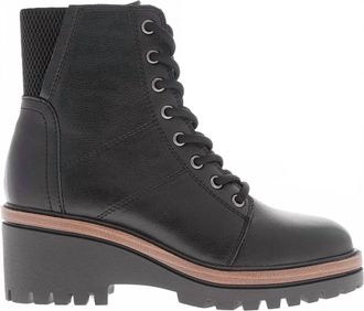 Mia Womens Symth Combat Wedge Boots In Black