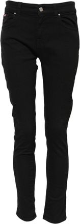 Dolce & Gabbana Womens Black Cotton Skinny Mid Waist Denim Jeans Elastane Clothing