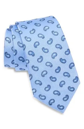 Duchamp Paisley Silk Tie in Lt Blue at Nordstrom Rack