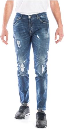Daniele Alessandrini Klassieke Denim Jeans voor Mannen - Heren - Slim Fit Jeans - Blauw - W30 - Denim - Jeans