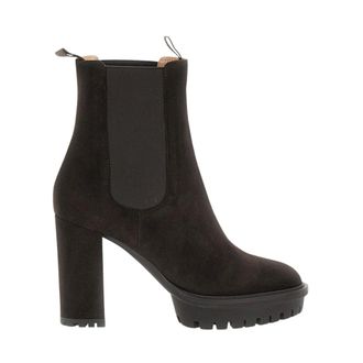 Gianvito Rossi Heeled Boots, female, Brown, Size: 7 1/2 US Barry Bootie