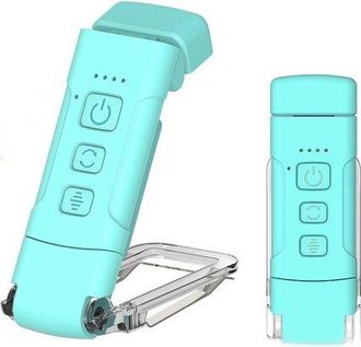 OEM L&aacute;mpara De Lectura 3 Modos Color Y 5 Niveles Brillo Ajustables, Funci&oacute;n Temporizador Y Recargable Usb, 80 Horas Duraci&oacute;n Bater&iacute;a (azul Marino)