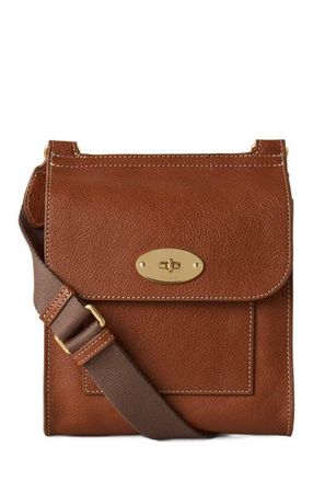 Mulberry Small Antony Leather Stitched Crossbody Bag in Oak at Nordstrom