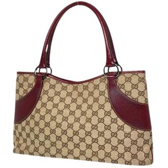Gucci Pre-owned Handbags, female, Multicolor, Size: ONE SIZE Pre-owned GG Canvas Tote bag