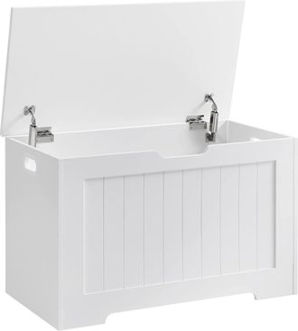 Vasagle Banco zapatero de 40 x 76 x 48 cm de color blanco