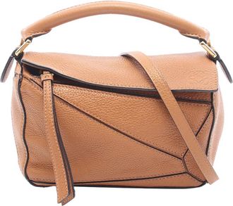 Loewe Pre-owned Loewe Mini Calfskin Puzzle Edge Satchel Ladies XUGWLBKXDRDSXWO6