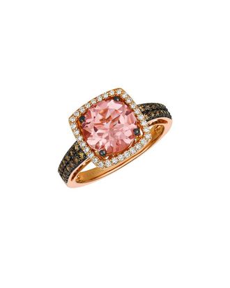 Le Vian Balance 14K Rose Gold 2.36 Ct. Tw. Diamond & Morganite Cocktail Ring