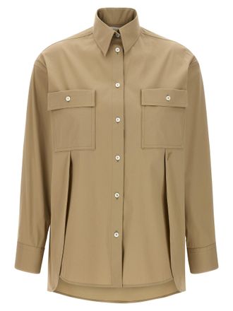 Ferragamo Beige Cotton Womens Blouse