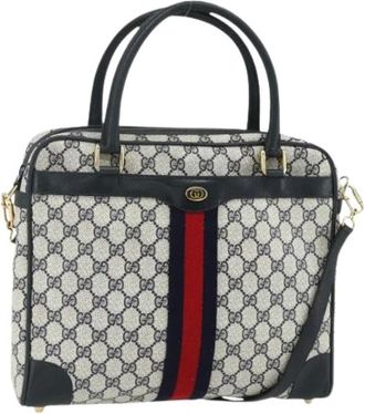 Gucci Pre-owned Handbags, female, Blue, Size: ONE SIZE Pre-owned Vintage Hand Bag