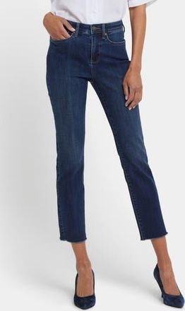 NYDJ Sheri Fray Hem Ankle Slim Jeans in Louvre Sapphire at Nordstrom Rack, Size 2