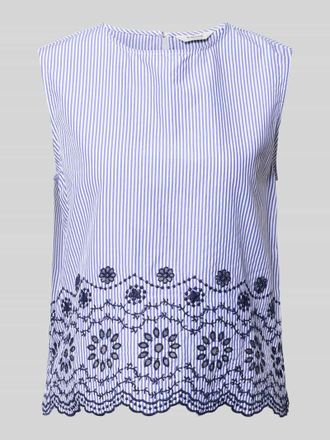b.young Relaxed Fit Bluse mit floralem Lochstitching Modell Inzi in Lavender, Gr&ouml;&szlig;e 36