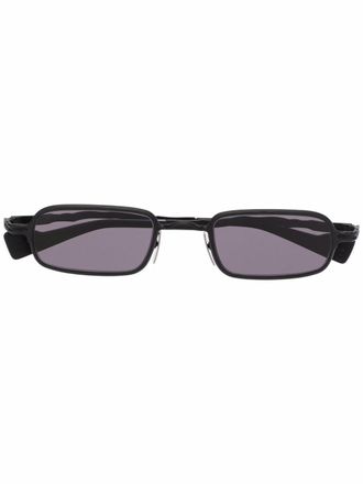 Kuboraum rectangle-frame sunglasses - unisex - Metal - One Size - Black