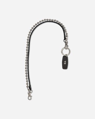 Yohji Yamamoto Logo Key Chain Black
