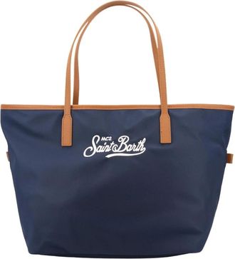 MC2 Saint Barth Tote Bags, female, Blue, Size: ONE SIZE Bag