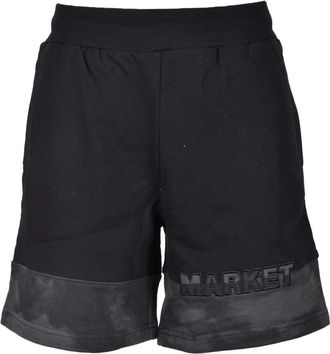 Market Katoenen Bermuda Shorts - Heren - Korte Broeken - Zwart - M - Katoen - Korte Broeken